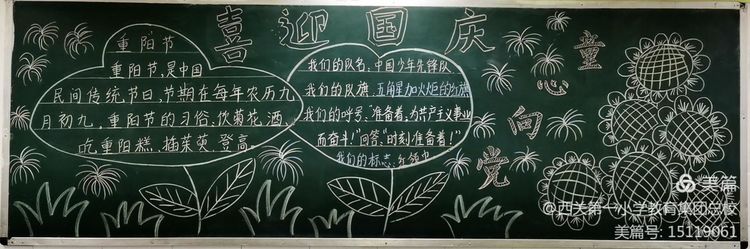 "小小黑板,美育槐芽—莲湖区西关第一小学开展最美黑板报评比活动