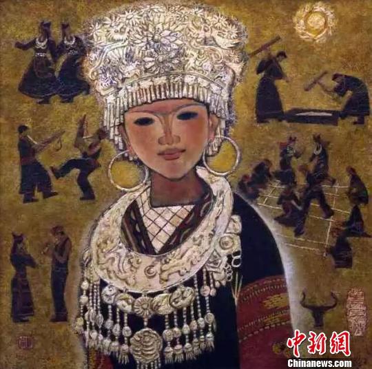 广东举办漆画展 百幅漆画展示民族画种美(图)