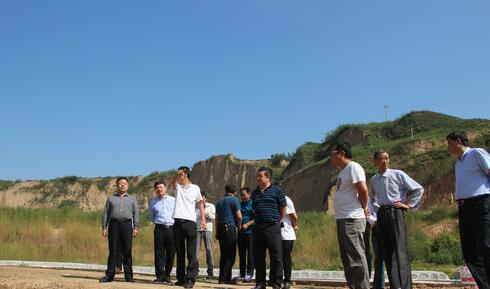 乾县县长焦志鹏检查指导重点项目建设进展情况