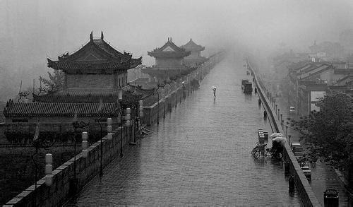 长安这片地势比较低，常常积水