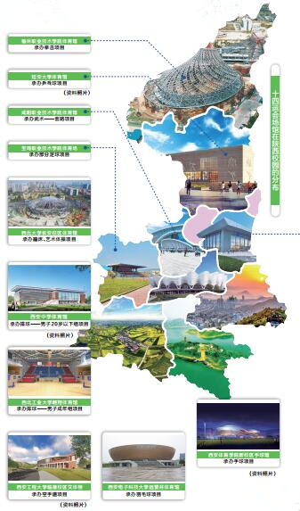 陕西14运场馆明细图片