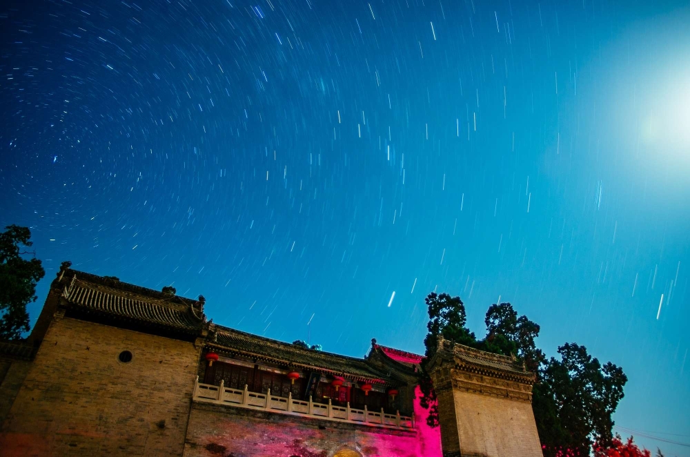 古柏木雕星空看看白水县的仓颉庙