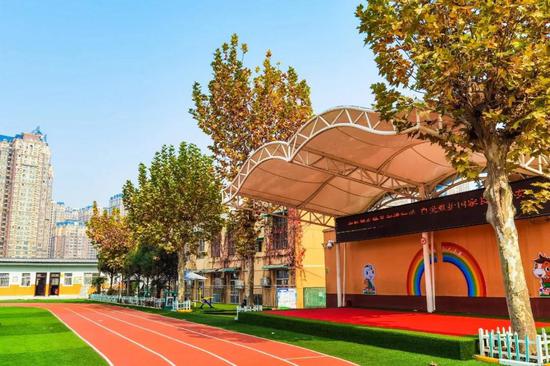 在浐灞,邂逅初冬"醉"美校园景色