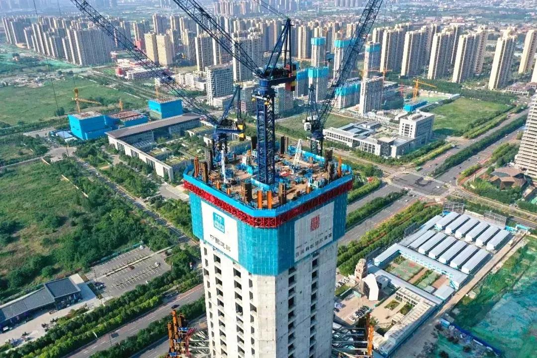 新一代空中造楼机实景图