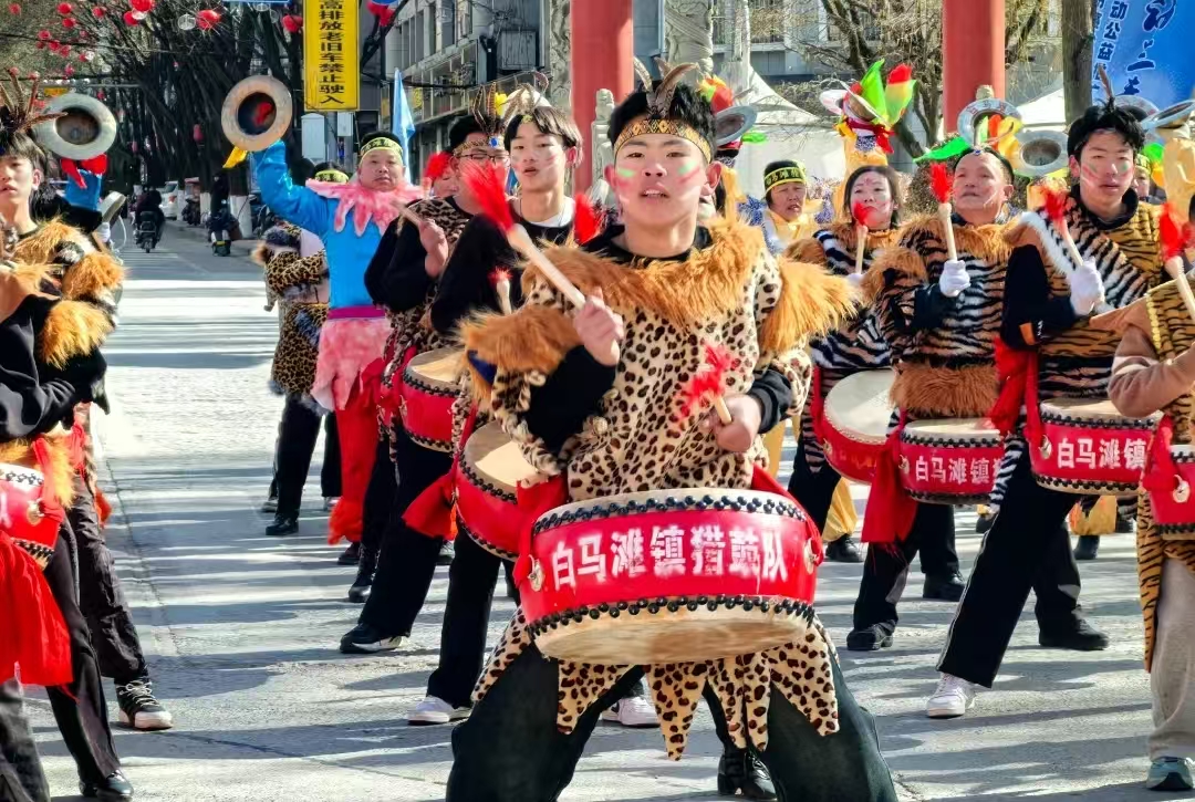 黄龙猎鼓作为延安“五鼓”之一,代表了黄龙优秀的鼓舞文化。图片来源:资料图