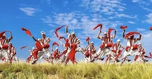 横山老腰鼓表演精彩瞬间 图片来源:资料图