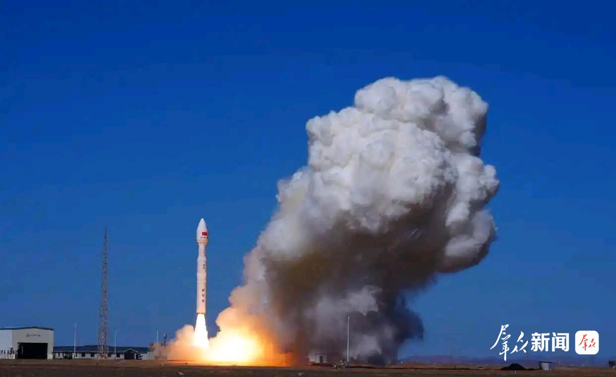 秦岭卫星发射成功。陕西省发展改革委供图